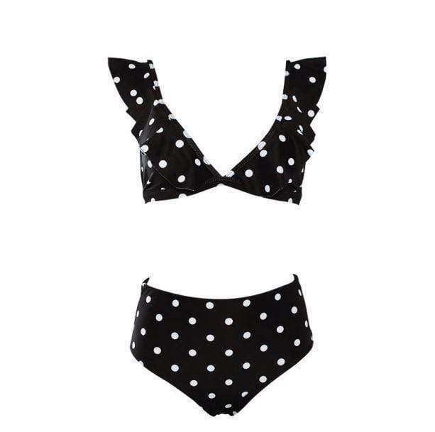 Y2K Polka Dot Swimwear: Retro 2000s Style for Trendy Beach Looks