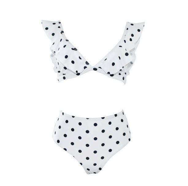 Y2K Polka Dot Swimwear: Retro 2000s Style for Trendy Beach Looks