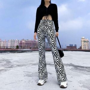 Y2K Zebra Pants: Trendy 2000s Fashion for a Bold Y2K Aesthetic